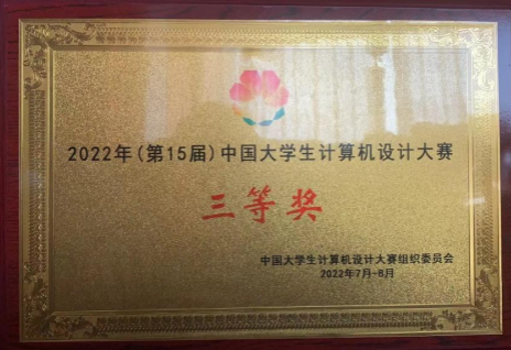 双体学子在中国大学生计算机设计大赛国赛中首获佳绩